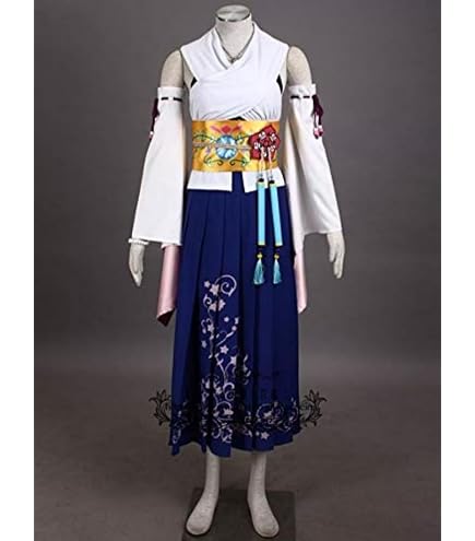 ファイナルファンタジー10 ユウナ　コスプレ衣装　杖付き Amazon.co.jp: 『Vision』ファイナルファンタジーX FF10 ユウナ 戦闘服