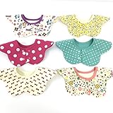 【Angelicate】360度どこでもよだれからガード ベビー 防水 スタイ コットン よだれかけ (女の子Ａ)