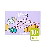 キッチンバナナ＆バニラ赤ちゃんのビスケット12×9グラム (Ella's) (x 4) - Ella's Kitchen Bananas & Vanilla Baby Biscuits 12 x 9g