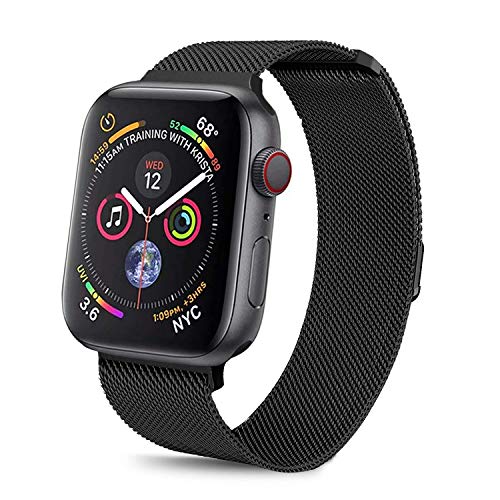 Mua Meteqi バンド 対応 Apple Watch ミラネーゼループ ステンレス留め金製 長度調節でき コンパチブル 適応 For Iwatch バンド Series 5 4 3 2 1 38mm 40mm 黒 Tren Amazon Nhật Chinh Hang Fado