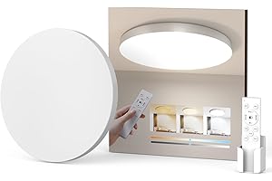 Coizabera LEDシーリングライト 6畳 3600lm 調光 調色 豆電球常夜灯 タイマー・メモリ機能 照明 天井 おしゃれ ledライト 蛍光灯 リモコン付き 6～8畳 和室/洋室/寝室/玄関/リビング/キッチン適用（白枠）