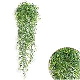 [幸福マーケット]　人工観葉植物　壁掛け　インテリア　造花　吊り下げ　フェイクグリーン　室内装飾　飾り付け　世話のいらない　パーティー/結婚式/引越しなどのイベント　プレゼント　お祝い　癒し　グリーン
