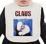 Claus Jaws Christmas Parody ネクタイを有する有機ビブ Medium