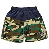 西松屋 [EFD] ボーダー・迷彩サーフパンツ 【90cm・95cm】　95　グリーン