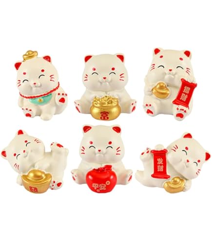 Amazon.co.jp: 縁起物 地震除け福々猫 箱入り a4157-6 : Home & Kitchen