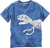 Carter's Boy's Cotton Print Dinosaur Graphic Tee (6 Blue) [並行輸入品]