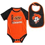 Infants NCAA Oklahoma State Cowboys Onesideとよだれかけセット（チームカラー）
