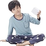 (チェリーレッド) CherryRed 子供 子供 子供パジャマ ルームウェア 寝間着 上下2点セット 女の子 男の子 綿 100 グリーン