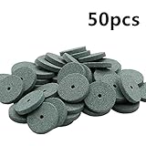 50ピースdremelアクセサリー20ミリメートルミニドリル研削ホイール/バフ研磨ホイール研磨パッド研磨ベンチグラインダーロータリーツール-Green coarse sand
