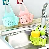 Generic Green : 1pcs Kitchen Portable Hanging Drain Bag Basket Bath Water Faucet Storage Gadget Tool
