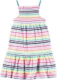 カーターズ Carter's ジャージーワンピース キッズ子供服 ノースリーブ 綿95% ポリウレタン5% Smocked Jersey Dress 3T (93-98 cm)