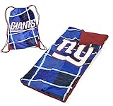 NFL New York Giants Drawstring Carry Bag with Sleeping Sack, Blue