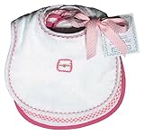 Raindrops Pastel Teething Bib Set, White/Pink [並行輸入品]