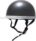 Amazon.co.jp: [ビーアンドビー] バイク用ヘルメット 白ツバ 半