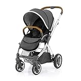 BabyStyle Oyster 2 Pushchair Mirror with Tan Handle (Tungsten Grey) by Babystyle