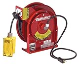 12 AWG / 3 Cond x 50', 20 AMP, Power Cord Reel with Duplex GFCI Outlet [並行輸入品]