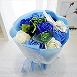 【Amazon.jp限定】BIO ミディローズブーケ　フレグランスソープフラワー　ローズ9輪　定番商品　クリアバック・ギフトボックス付　お祝い　記念日　お見舞い　バレンタインデー　ホワイトデー　母の日