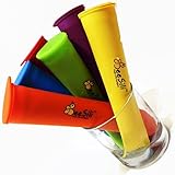 Bee Siliシリコン氷ポップ金型/ 6 Homemade Popsicle Makers / Lunchboxスリムスナック食品ストレージコンテナ – 最高食品グレードシリコン – ソリッド& S