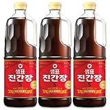 70年発酵名家 センピョ ジン醤油 1.7L 3本セット / 韓国 カンジャン 調味料 sempio セムピョ ジン醤油 真醤油 チヂミのたれ しょう油
