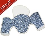 あかちゃんといっしょ 首かっくんにならない頭あて ヘッドサポート セパレートタイプ 小花柄 ブルー