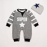 WanderKids テディ セレクション スーパー！ロゴ 良質 スエット 帽子付き かわいい ロゴ柄 下開き ロンパース 長袖 カバーオール きもちいい生地 コットン 春 夏 秋 冬 新生児 男の子