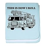 CafePress This is How I Roll – スーパーソフトベビー毛布、新生児おくるみ ブルー 026108593025CD2