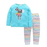 Tovadoo 子供服 ベビー服 男女共用 トップス+ズボン 秋冬 長袖 カラフル ロバ柄 可愛い キュート 保育園 プレゼント