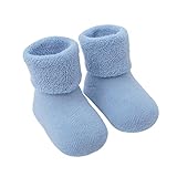 OYAN 赤ちゃん 靴下 ベビー ソックス新生児 子供たち 可愛い ども用 厚手 秋冬 滑り止め 男の子 女の子 2色 1足組