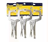 Irwin Viseグリップ11r 11インチRegular TipロッキングCクランプ、3パックby Irwin Tools
