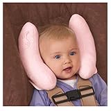 ベビー　枕　車用　シートベルトクッション　ソフトな肌触り　頭を首をサポート　ぐっすり眠れる　調節可能 (ピンク)