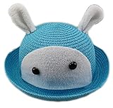 春夏可愛い漫画帽子 – Children Sun Hat – Rabbit – ブルー