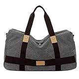 【SEBLES】デイリー、お仕事、マザーバックにもピッタリ 2way大容量キャンバスバック 男女共用 グレー 大