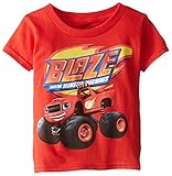 Blaze and the Monster Machines Little Boys' Toddler Short Sleeve T-Shirt Red 3T [並行輸入品]