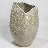 15号 木蓮しずく花入信楽焼　陶器　花器　花入　花瓶