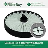 Hoover WindTunnel HEPA Filter, Part 59134050. Designed by FilterBuy to fit ALL Hoover WindTunnel Upr