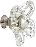 Baldwin 4308150 Crystal Cabinet Knob in Satin Nickel by Baldwin