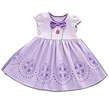 Plus Nao(プラスナオ) 子供用 ワンピース 半袖 コスチューム 衣装 プリンセス 女王 リボン 子供 キッズ ベビー 女の子 ハロウィン 可愛い パープル 130