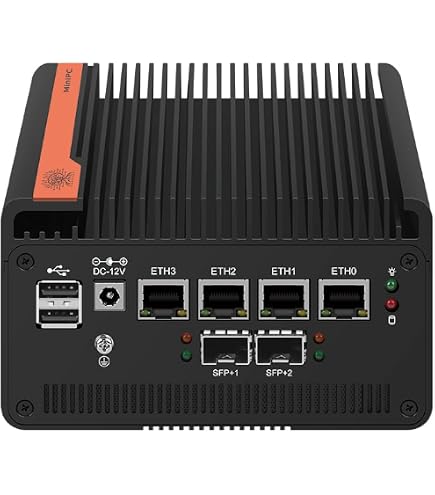 Amazon.co.jp: AIOPCWA ミニPC Firewall Micro Appliance 2×10GbE SFP+
