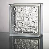 ガラスブロック (厚み80mm クリア色雨) gb2380