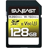 SUNEAST SDXCカード 128GB UHS-II V60 最大280MB/s U3 4K UHD ULTIMATE PRO プロフェッショナル メモリーカード SE-SDU2128GB280 一眼レフカメラ対応