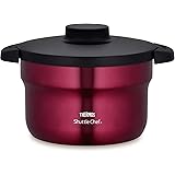 サーモス 真空保温調理器 シャトルシェフ 2.8L (3~5人用) レッド 調理鍋ふっ素コーティング加工 KBJ-3001 R