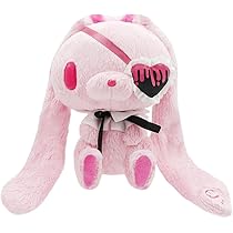 Amazon.co.jp: 汎用うさぎ 手乗り鎮座ぬいぐるみ Eyepatch Ver. ピンク