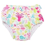 [ アイプレイ ] Iplay 水着 女の子用 オムツ機能付 スイムパンツ スイムウェア 701050-6301-43 ホワイトシーパルズ Swim Wear Snap Reusable Absorb