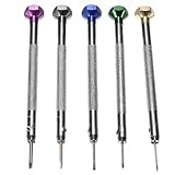 Foxnovo 5pcs Different Sizes Precision Flat Blade Slotted Screw Driver Screwdrivers Watchmaker Repai