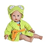 Adora BathTime Frog 13" Girl Washable Play Doll with Open/Close Eyes for Children 1+ Soft Cuddly Hug