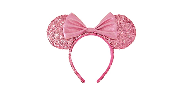 適切な価格 ディズニー カチューシャ ピンク ミニー スパンコール ヘアバンド カチューシャ