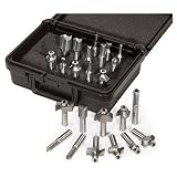 Eagle America 100-2425 General Purpose Router Bit Set 1/2-Inch Shank, 24-Piece by Eagle America