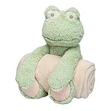 Elegant Baby Bedtime Huggie Plush Toy Gift with Blanket Froggie [並行輸入品]