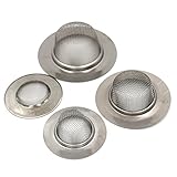 Ninetonine 304ステンレス鋼シンクStrainers排水キッチンバスルーム浴槽用4サイズ