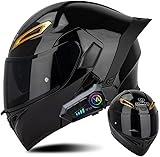 システムヘルメット バイク フルフェイス ブルートゥース付き SOMAN955-S フリップアップ メンズ レディース 四季対応 ジェット ダブルシールド オートバイ 大きいサイズ 洗える裏地 日焼け止め UVプロテクションBluetooth 超軽量 耐衝撃 男女兼用 オールシーズン DOT公認 (XL,F12) [並行輸入品]